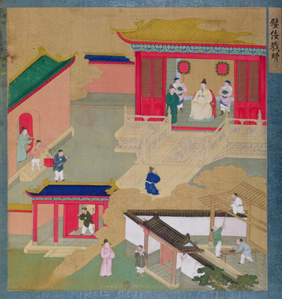 Detail of Emperor Ngai Ti by School Chinese