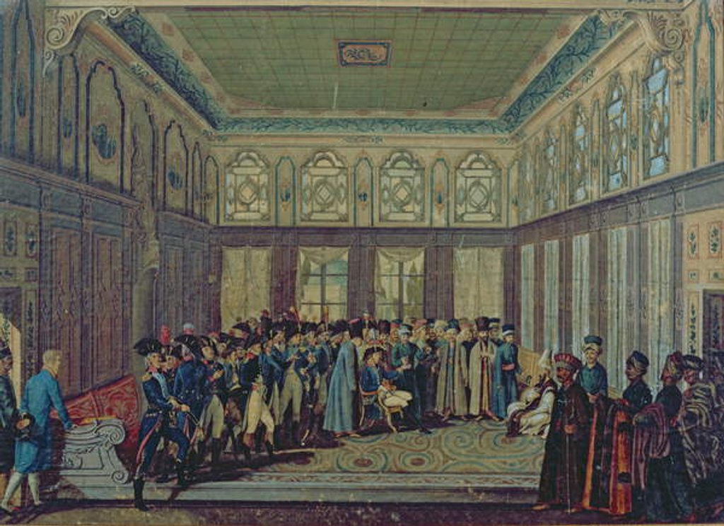 Detail of Reception of General Aubert-Dubayet by the Grand Vizier of the Sultan in Constantinople, 1796-97 by Antoine-Laurent Castellan