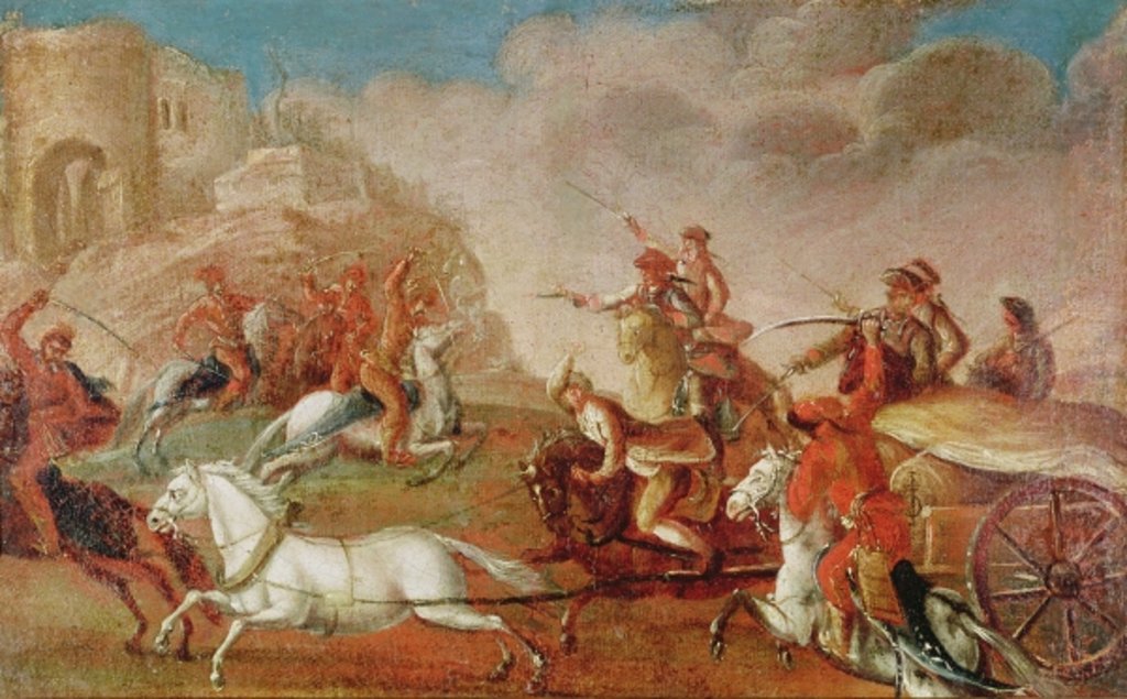 Detail of Kuruc Uprising in Hungary against the Habsburgs 1703-11 by Hungarian School