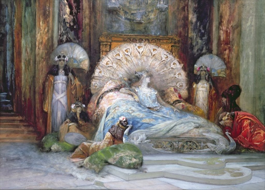 Detail of Sarah Bernhardt in the title role of 'Theodora', by Victorien Sardou by Georges Clairin