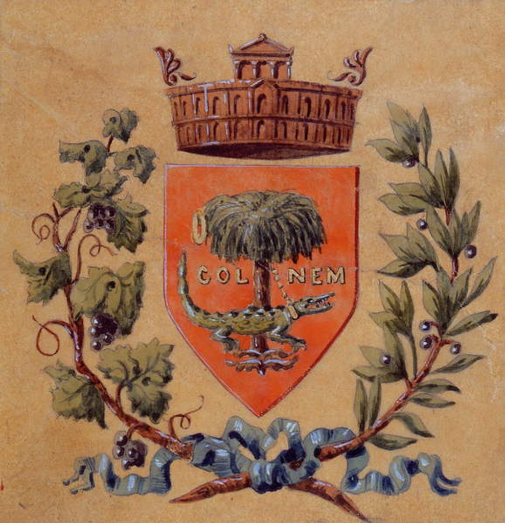 Detail of Heraldic Arms of the City of Nimes by French School