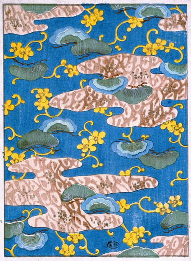Detail of Fabric design, end nineteenth century by Japanese School