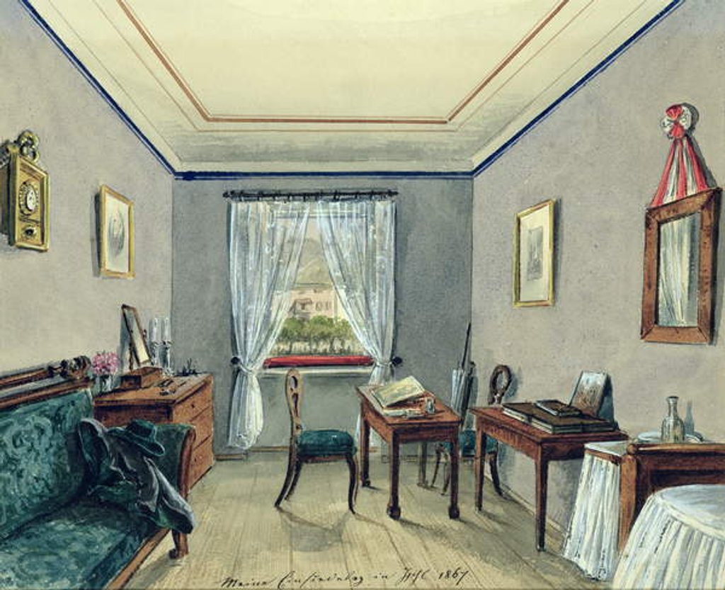 Detail of Artist's Studio in Bad Ischl, 1867 by Austrian School