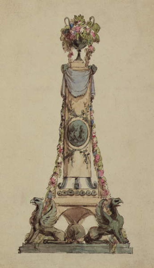 Detail of Design for a Neo-Classical Centrepiece, c.1800 by French School