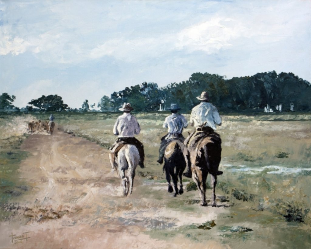 Detail of On Horseback, 2010 by Cruz Jurado Traverso