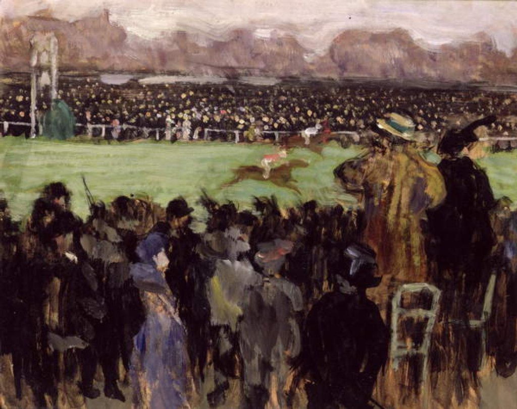 Detail of Racing at Auteuil by Louis Anquetin