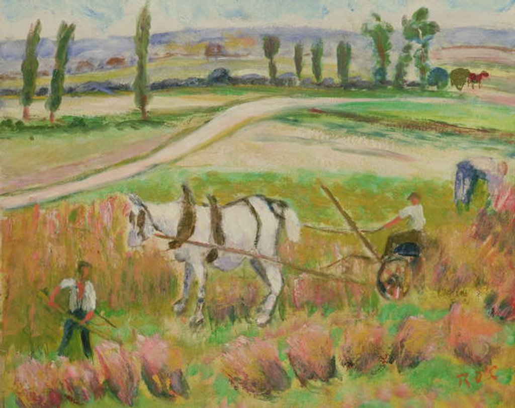 Detail of Harvesting with a White Horse by Roderic O'Conor