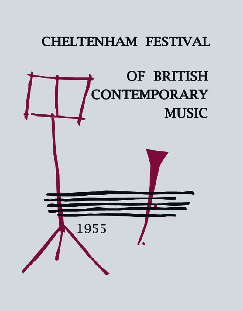 Detail of 1955 Cheltenham Music Festival Programme Cover by Cheltenham Festivals