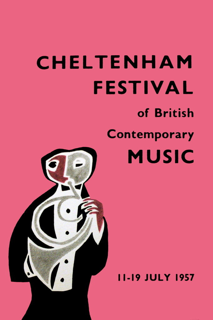 Detail of 1957 Cheltenham Music Festival Programme Cover by Cheltenham Festivals