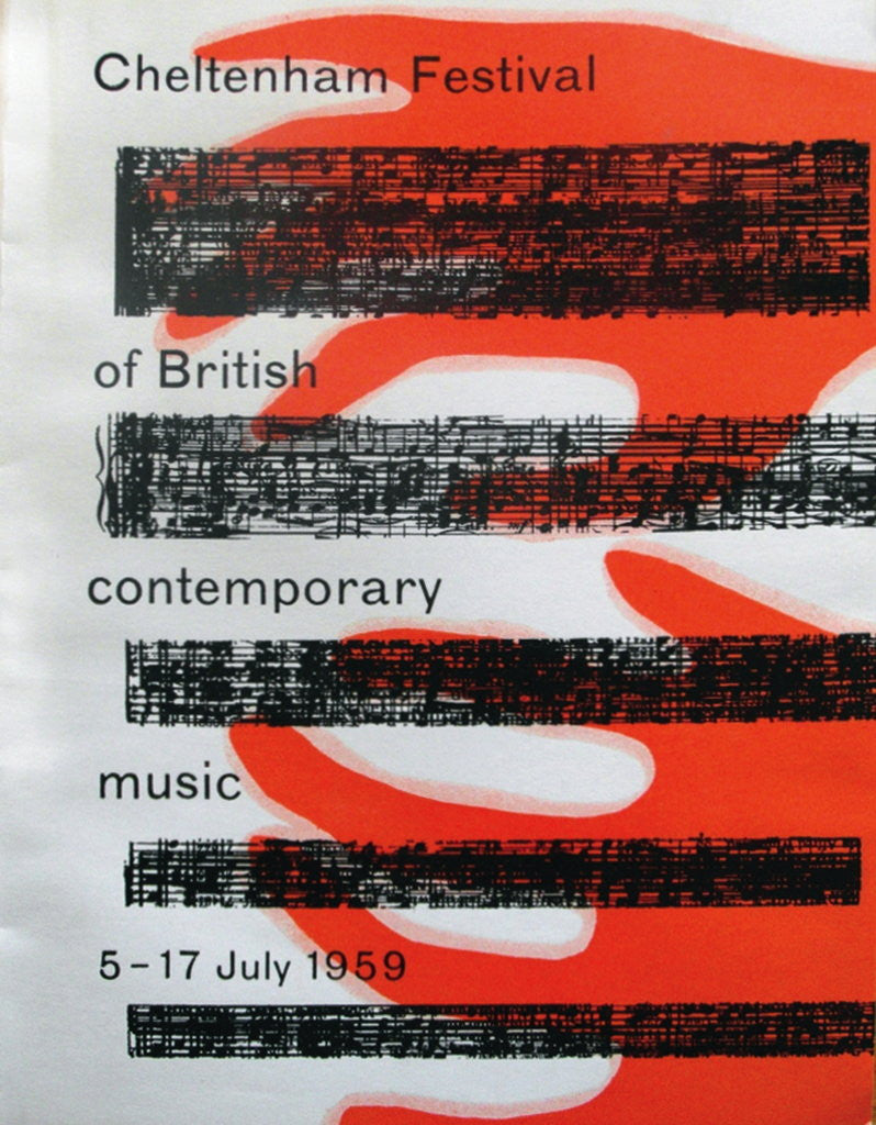 Detail of 1959 Cheltenham Music Festival Programme Cover by Cheltenham Festivals