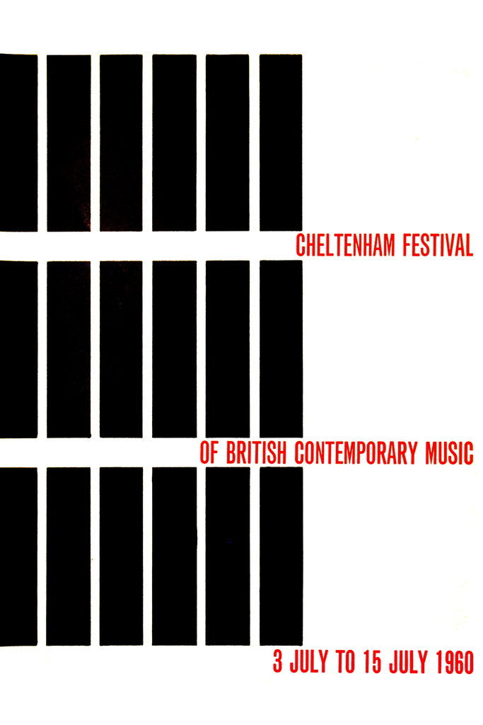 Detail of 1960 Cheltenham Music Festival Programme Cover by Cheltenham Festivals