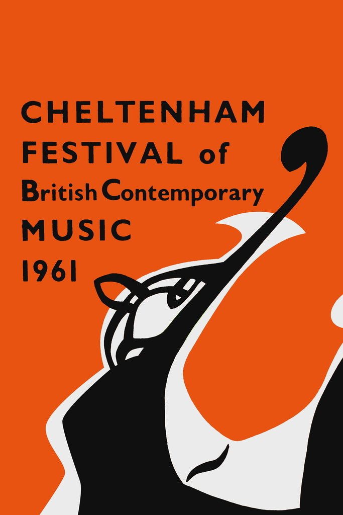 Detail of 1961 Cheltenham Music Festival Programme Cover by Cheltenham Festivals