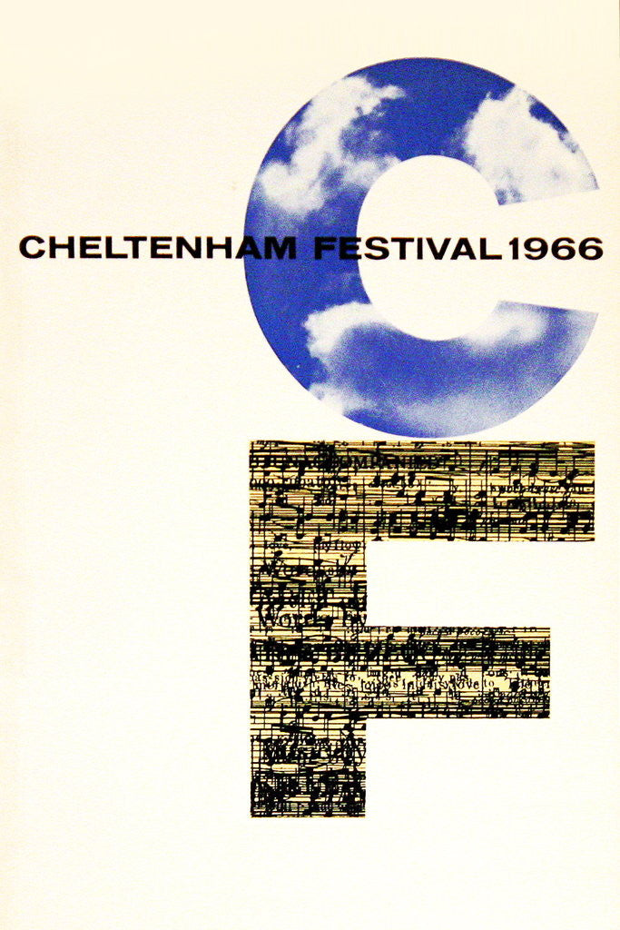 Detail of 1966 Cheltenham Music Festival Programme Cover by Cheltenham Festivals