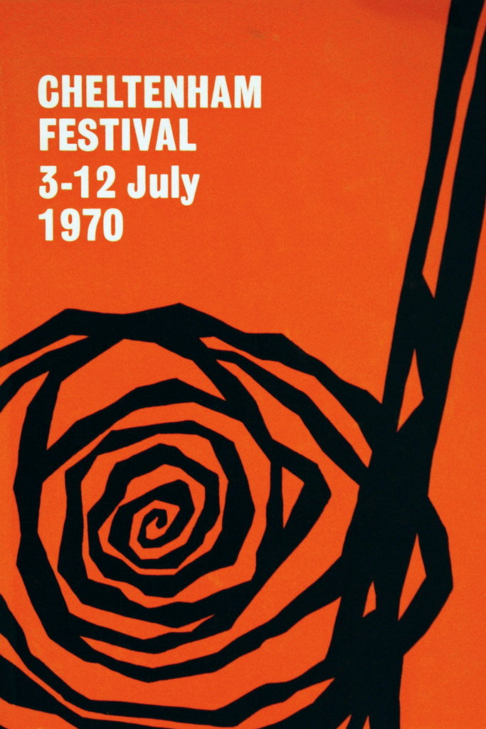 Detail of 1970 Cheltenham Music Festival Programme Cover by Cheltenham Festivals
