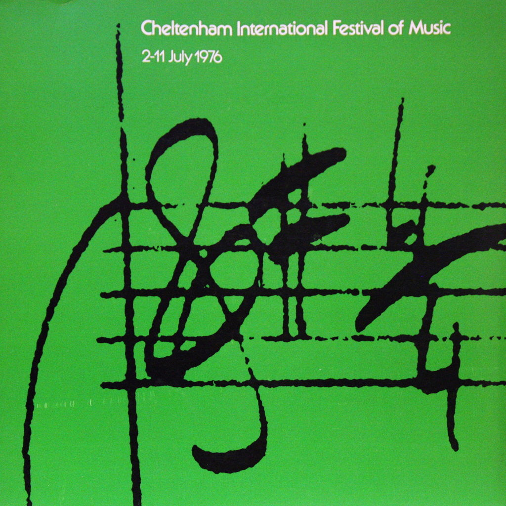 Detail of 1976 Cheltenham Music Festival Programme Cover by Cheltenham Festivals