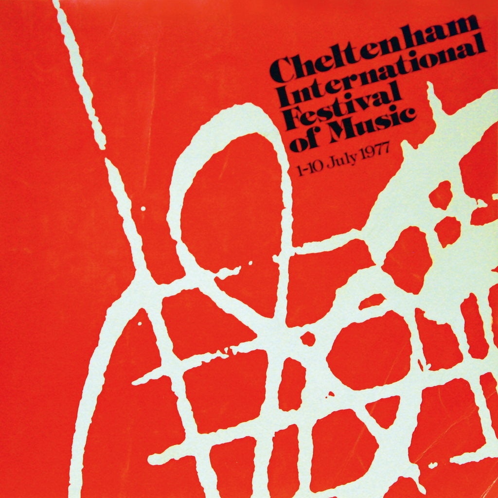 Detail of 1977 Cheltenham Music Festival Programme Cover by Cheltenham Festivals