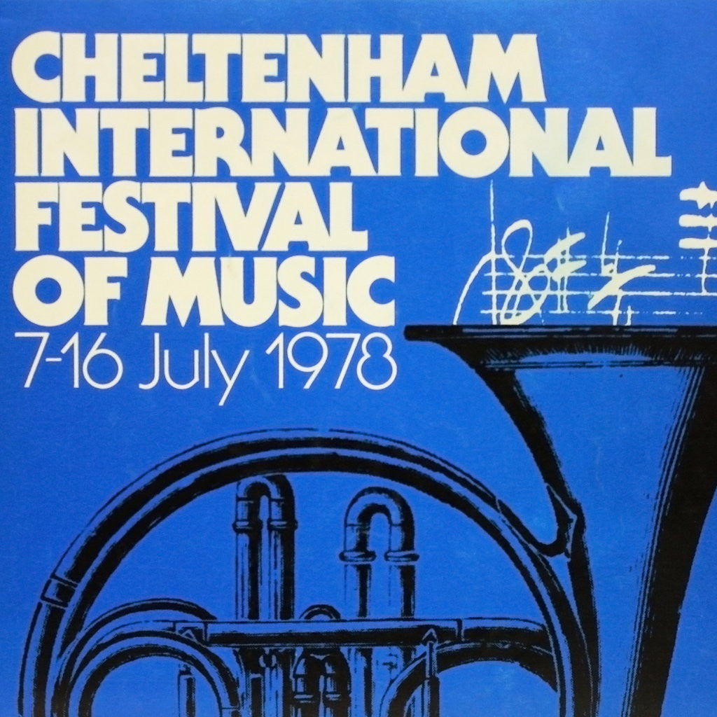 Detail of 1978 Cheltenham Music Festival Programme Cover by Cheltenham Festivals