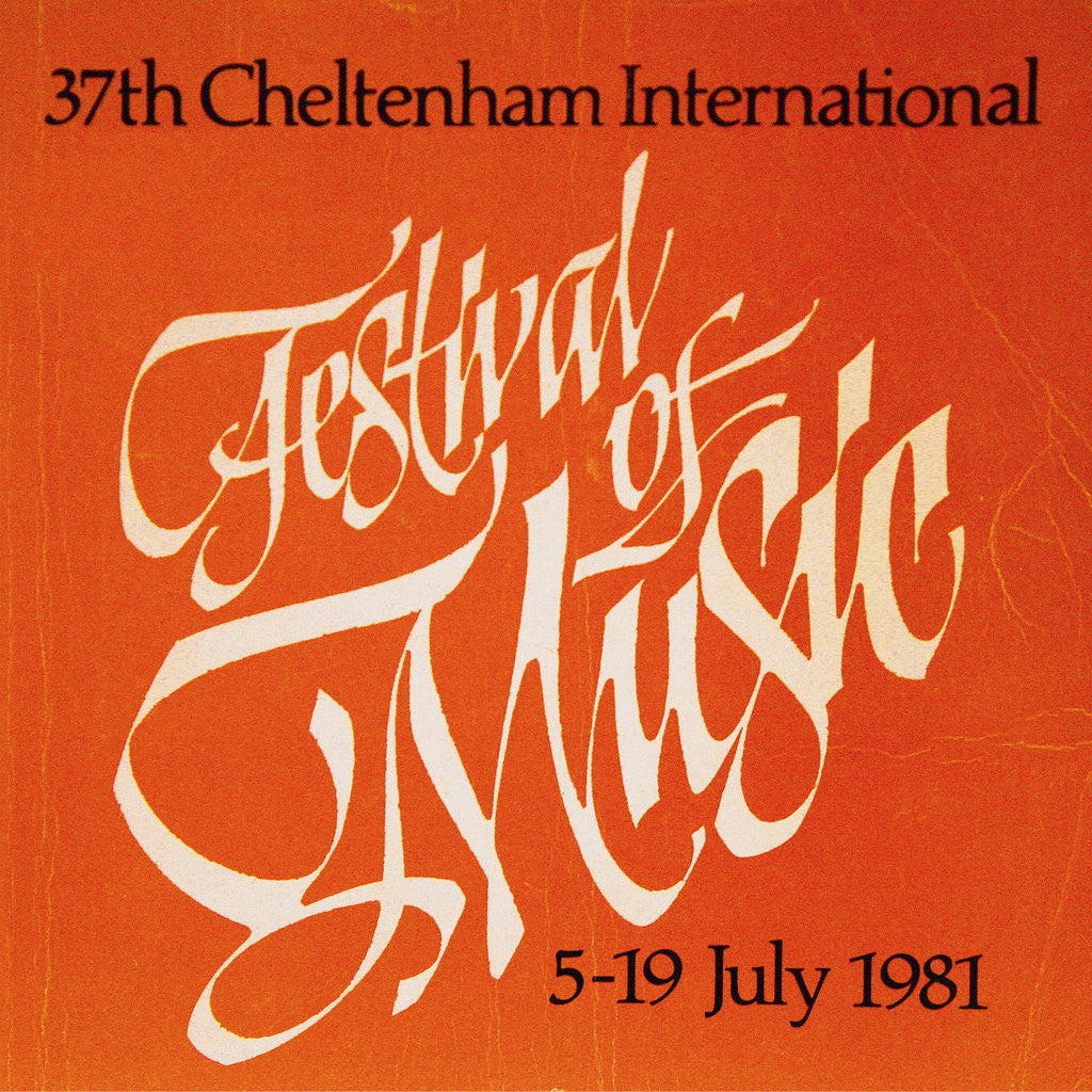 Detail of 1981 Cheltenham Music Festival Programme Cover by Cheltenham Festivals