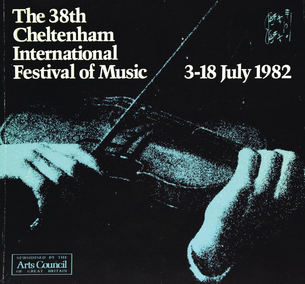 Detail of 1982 Cheltenham Music Festival Programme Cover by Cheltenham Festivals