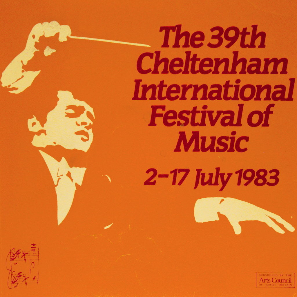 Detail of 1983 Cheltenham Music Festival Programme Cover by Cheltenham Festivals