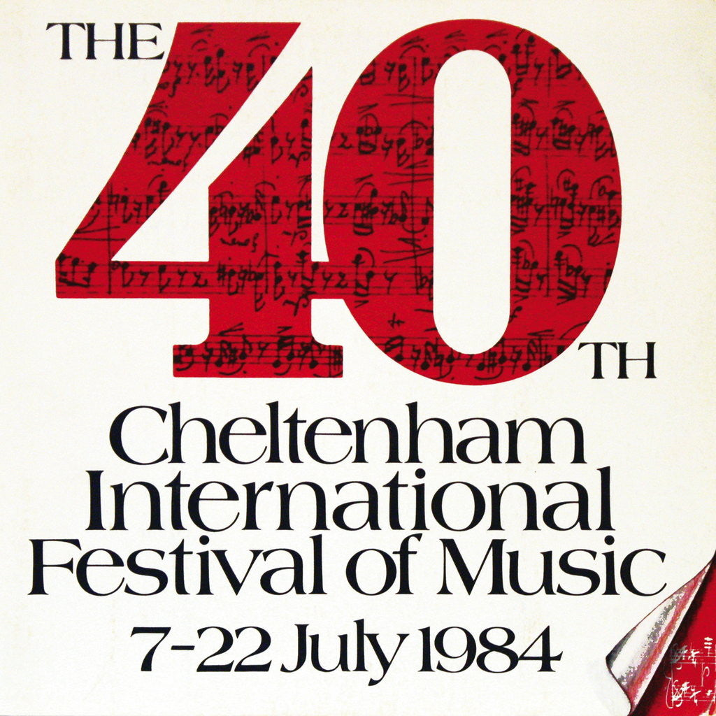 Detail of 1984 Cheltenham Music Festival Programme Cover by Cheltenham Festivals