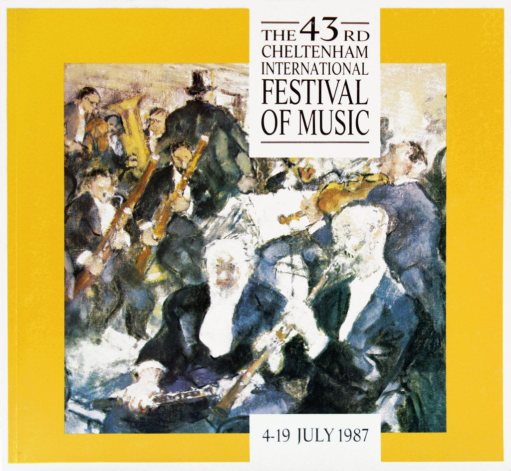Detail of 1987 Cheltenham Music Festival Programme Cover by Cheltenham Festivals