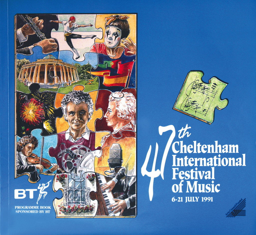 Detail of 1991 Cheltenham Music Festival Programme Cover by Cheltenham Festivals