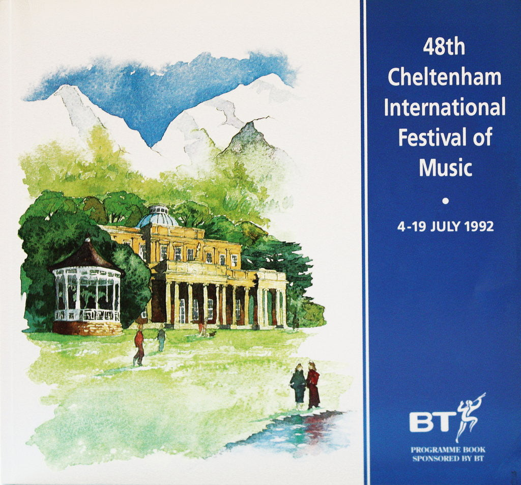 Detail of 1992 Cheltenham Music Festival Programme Cover by Cheltenham Festivals
