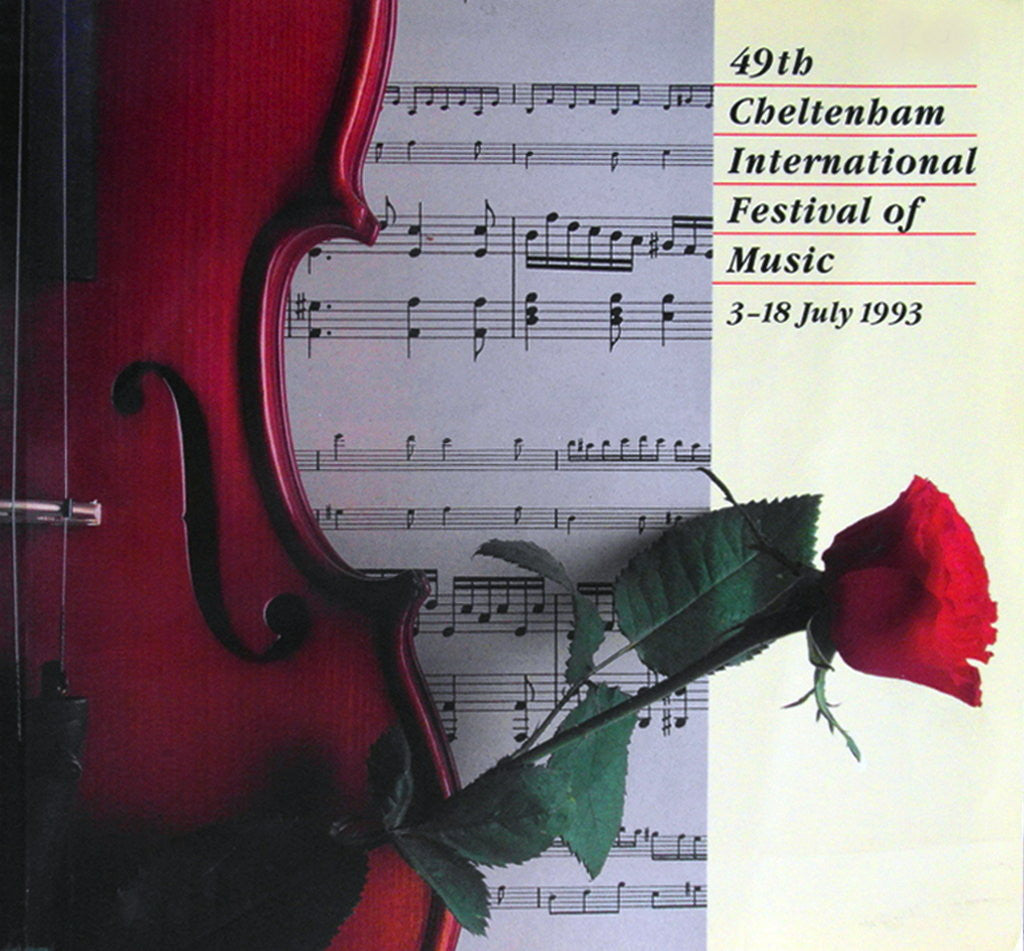 Detail of 1993 Cheltenham Music Festival Programme Cover by Cheltenham Festivals