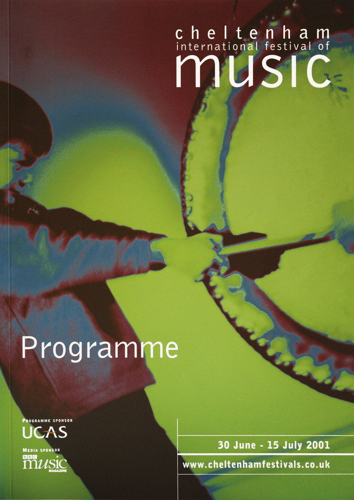 Detail of 2001 Cheltenham Music Festival Programme Cover by Cheltenham Festivals