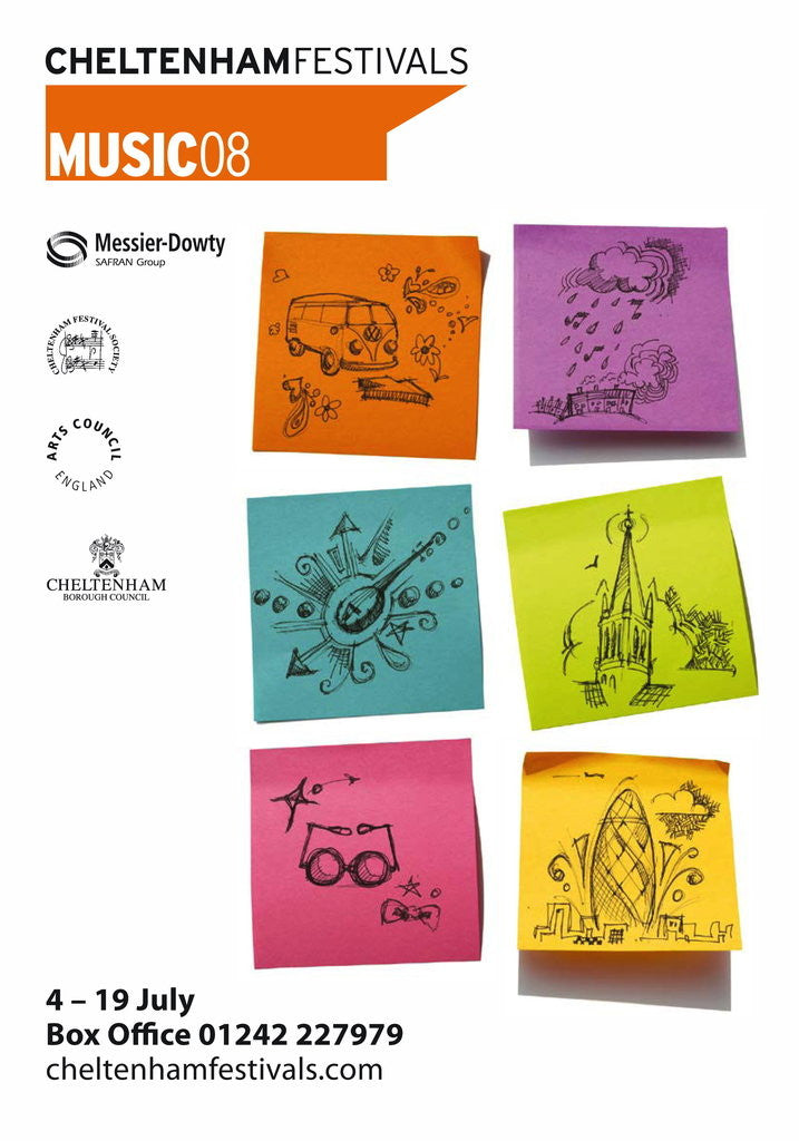 Detail of 2008 Cheltenham Music Festival Programme Cover by Cheltenham Festivals