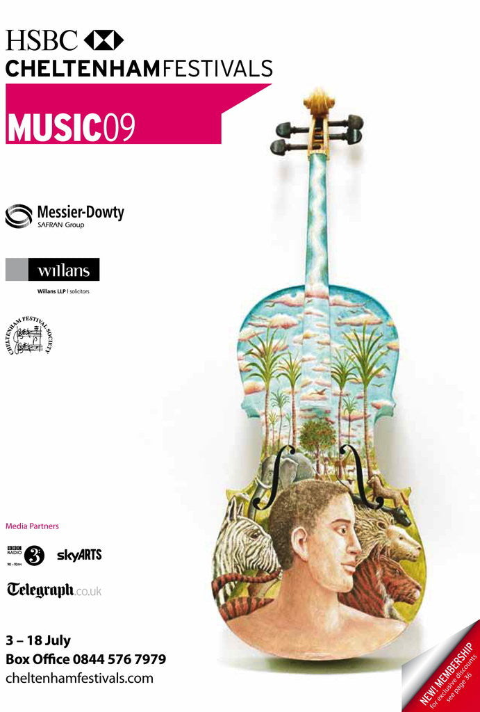 Detail of 2009 Cheltenham Music Festival Programme Cover by Cheltenham Festivals