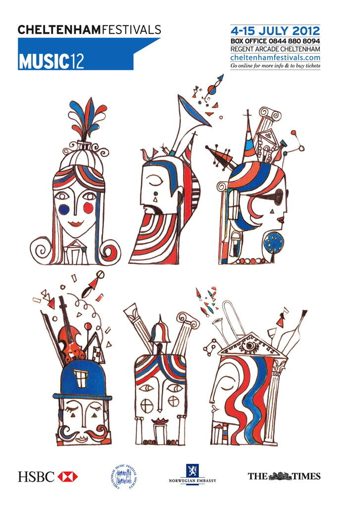 Detail of 2012 Cheltenham Music Festival Programme Cover by Cheltenham Festivals