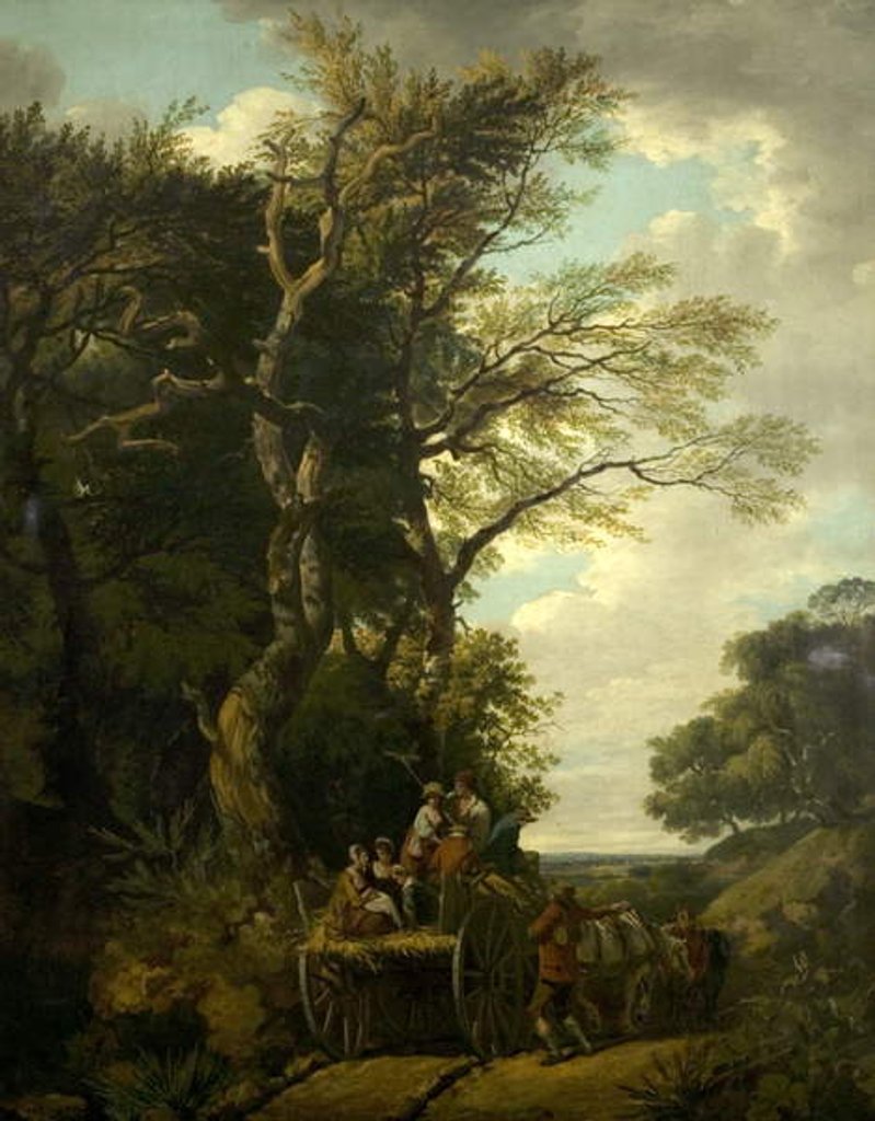 Detail of The Harvest Wagon, 1774 by Francis Wheatley