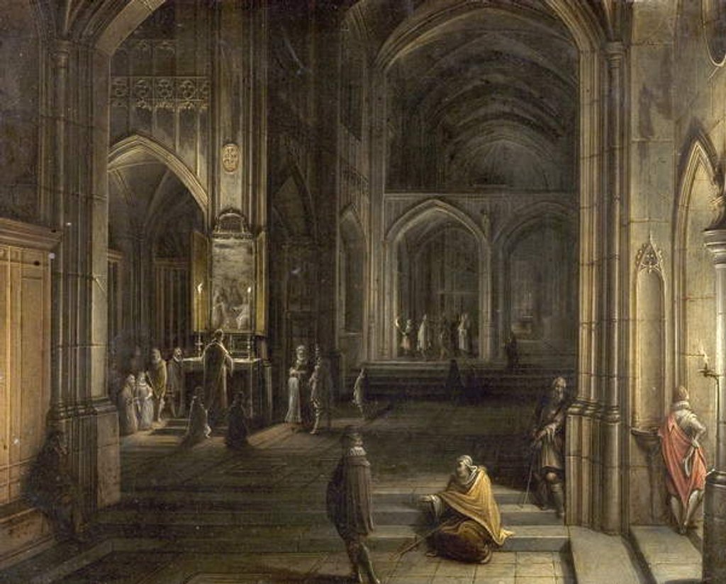 Detail of Interior of a Church, 1620 by Hendrik the Younger Steenwyck