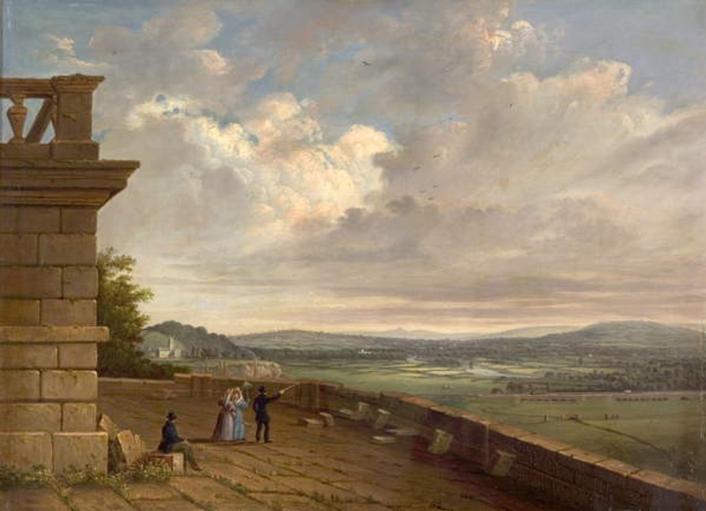 Detail of View from the Nottingham Castle Terrace Looking East, c.1845 by John Rawson Walker