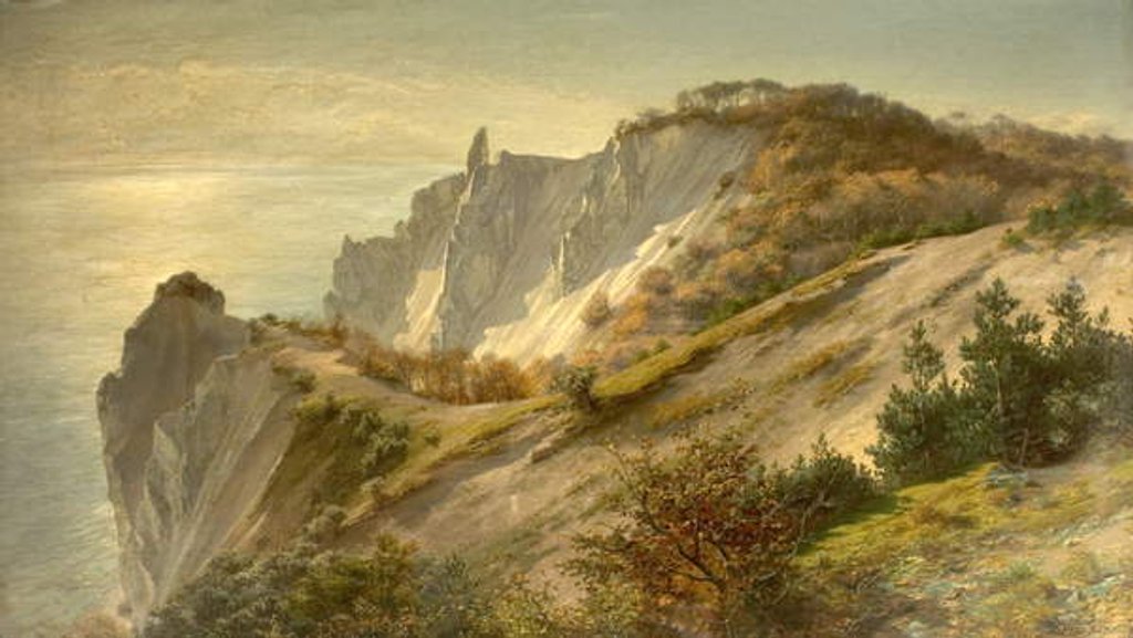Detail of Autumn Views of Mons Cliff, Denmark, 1882 by Hans Fischer