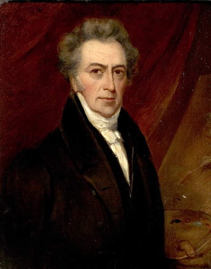 Detail of Self Portrait, 1841 by Thomas Barber