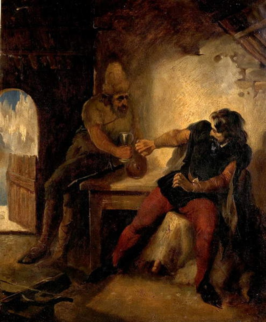 Detail of Manfred in the Chamois Hunter's Hut, c.1850 by Ford Madox (attr.to) Brown