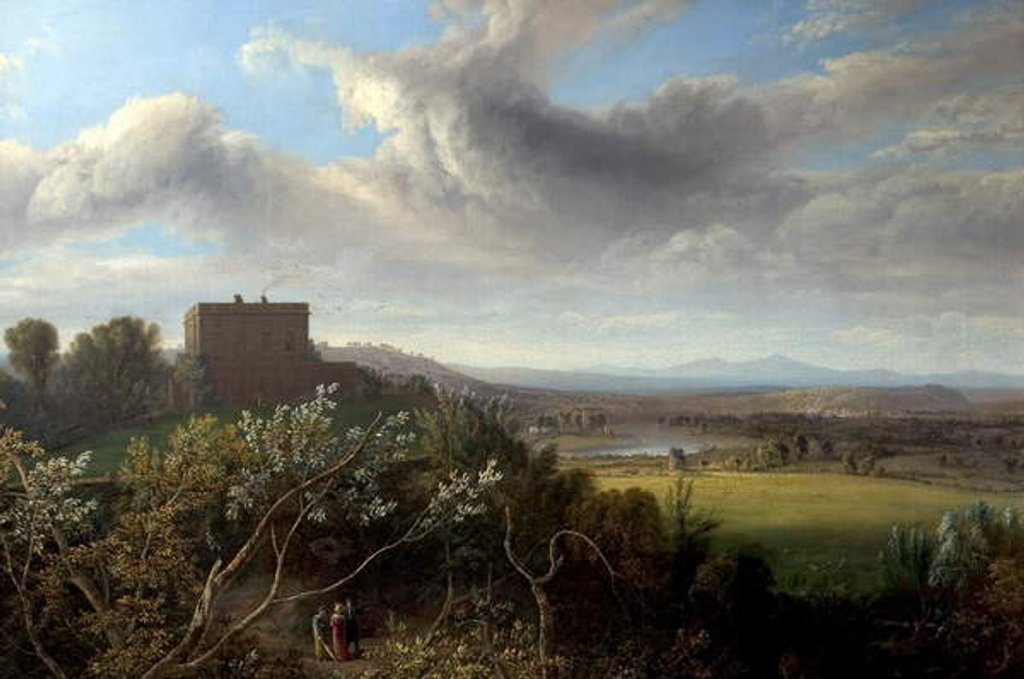 Detail of Nottingham Castle, 1832 by John Rawson Walker