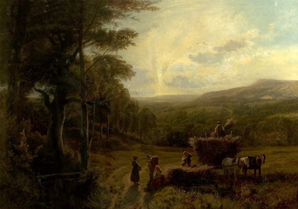 Detail of Near Haslemere, Surrey by George Shalders