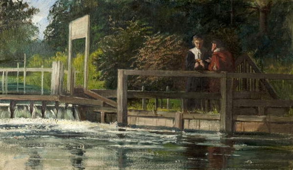 Detail of The Trysting Place by Laslett John Pott