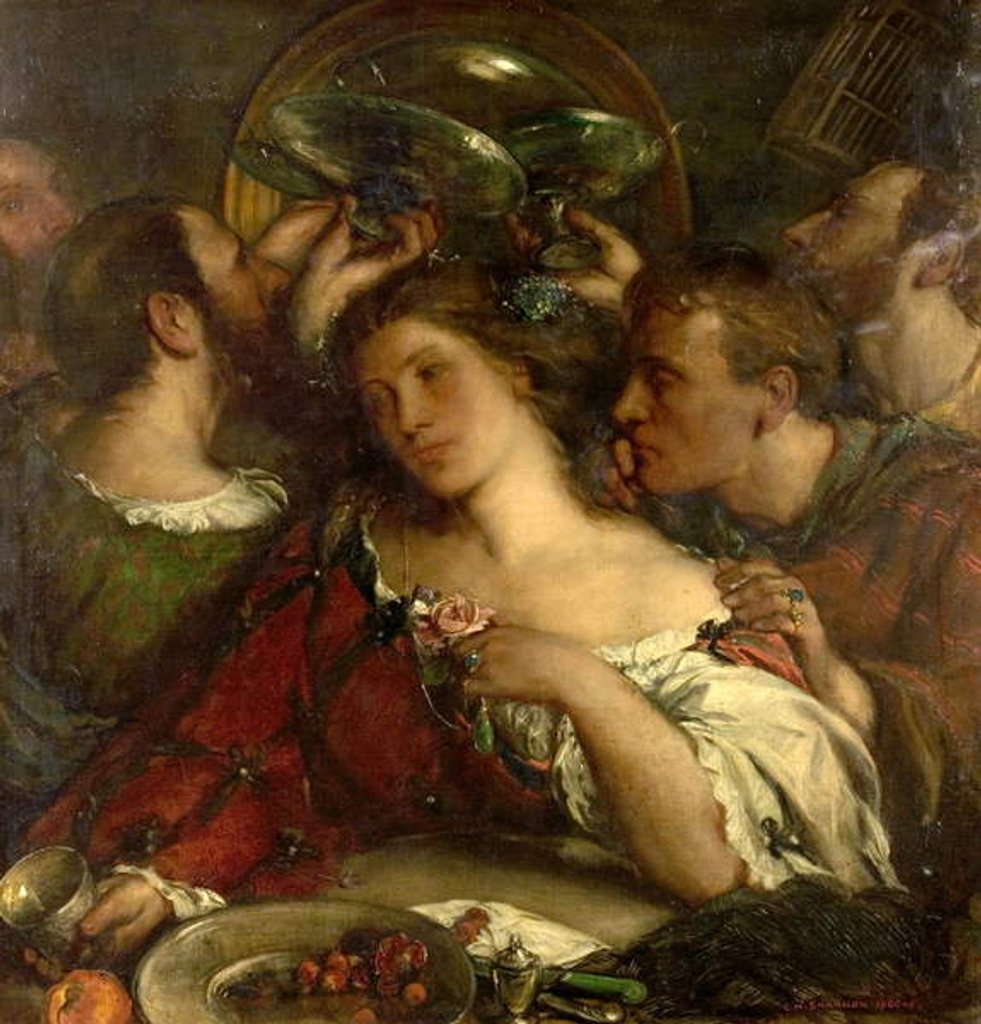 Detail of Tibullus in the House of Delia, 1900-05 by Charles Haslewood Shannon