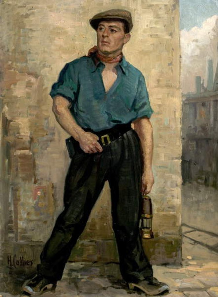 Detail of The Miner by Herbert Hood Collier