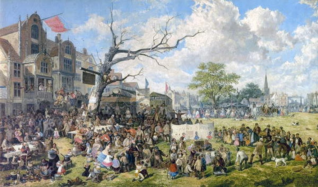 Detail of Holiday Time, 1866 by John Holland
