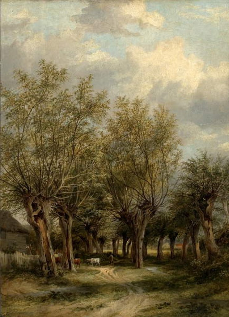 Detail of A Lane near Norwich, Norfolk, c.1830 by James Stark