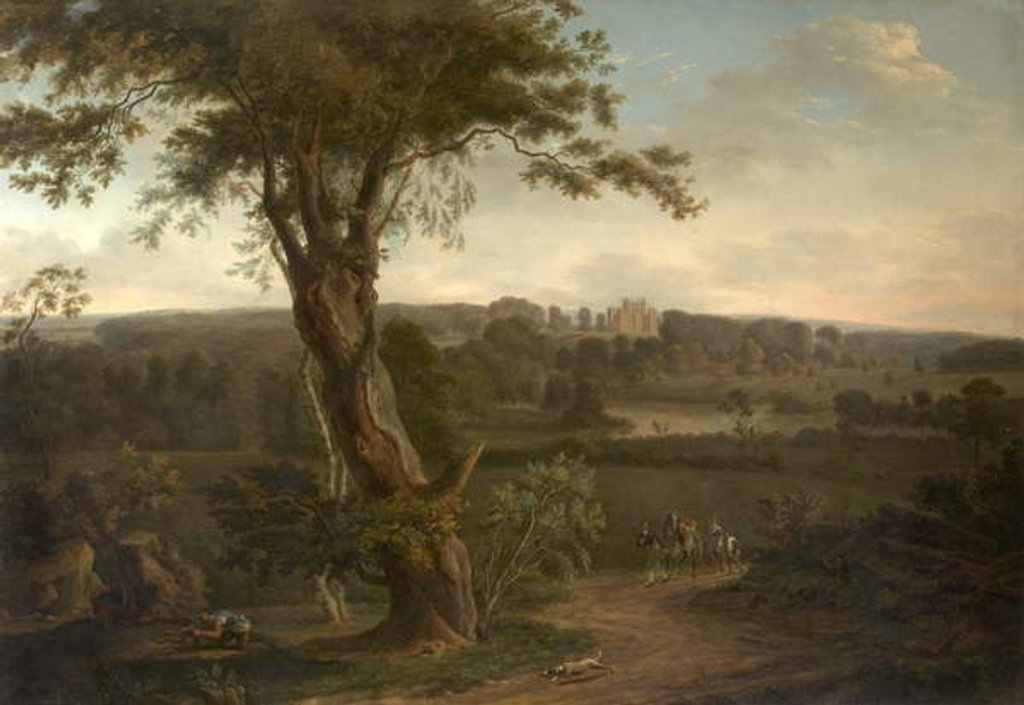 Detail of Wollaton Hall Park, Nottingham, 1795 by Hendrik Frans de Cort