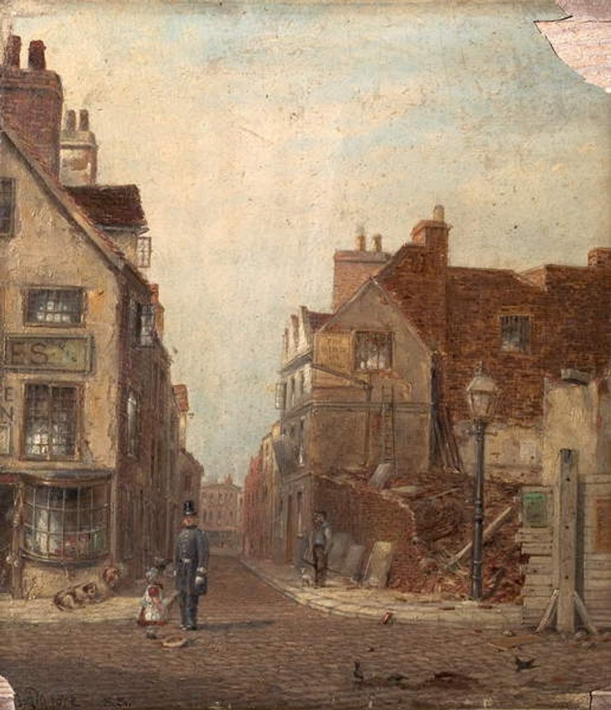 Detail of Sheep Lane, Nottingham, c.1885 by Thomas Sturge Moore