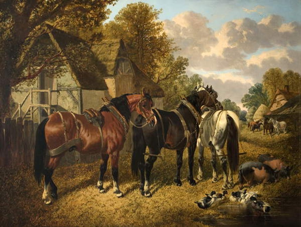 Detail of Ready for the Plough by John Frederick Herring Snr