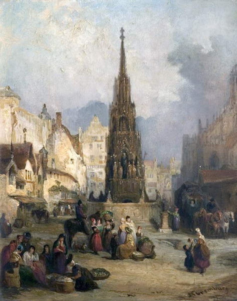 Detail of View in Nuremberg, Germany by George Jones